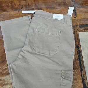 Ladies Size 14 Gloria Vanderbilt Tan Straight Leg Pants NWT.